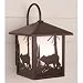OW35083BBZ, Yellowstone 1 Light Med Bear Outdoor Lighting Wall Lamp Fixture, Bronze, Tiffany, B2550