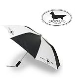 Compact Travel Umbrella featuring the Dachshund Longhair (1.5 X 1.5 X 14 inches)