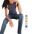 HYP - Ladies Football Tee with Color Insert at Sleeve (HY124)