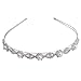 SODIAL(R) Silver Plated Faux Pearl Rhinestone Wedding Headband Tiara Hair Band 0.55