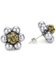 Lenora Dame "Romantic" Girl Next Door Post Earrings in Grey