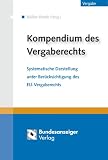 Kompendium des Vergaberechts
