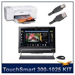 Hewlett Packard TouchSmart 300-1025 Desktop PC With HP F4280 All-in-One Printer Bundle.