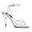 Caress 4 Inch Cute White Leather Wedding Shoes Stiletto Heel Ankle Wrap CLEARANCE Size: 6
