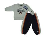 Auburn Tigers NCAA Kids White and Navy 2 PC Thermal Top and Sweatpants Set