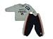 Auburn Tigers NCAA Kids White and Navy 2 PC Thermal Top and Sweatpants Set