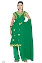 Grünes Salwar Kameez / Punjabi Größe M - L