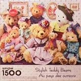 springbok 1500 Piece Puzzle - Stylish Teddy Bears - 28 3/4 inches by 36 inches