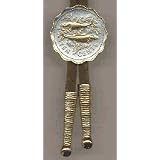 Bahamas 10 Cent Bone Fish Two Tone Coin Bolo Tie by J&J Coin Jewelry