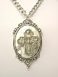 Drunk Catholic Metal Cross Pendant Unisex Cross Necklace by Gasoline Glamour
