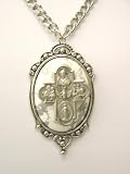 Drunk Catholic Metal Cross Pendant Unisex Cross Necklace by Gasoline Glamour