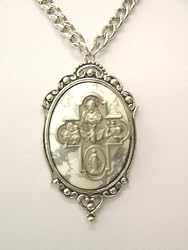 Drunk Catholic Metal Cross Pendant Unisex Cross Necklace by Gasoline Glamour