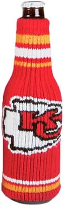 Kolder NFL Football Team Logo Bottle Holder Cooler Sleeve Stretch Knit Krazy Kover