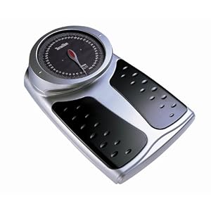 Terraillon TPRO 4000 Mechanical Bath Scale, Black-Silver