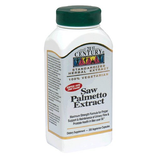 21st Century Standardized Herbal Extract Capsules, Saw Palmetto Extract, 200-Count Bottles... by Saw Palmetto