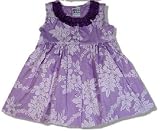 Ruffle Neck Lei Girl's/Toddler Hawaiian Aloha Dress Available in Red, Blue, Teal, Fuchsia, Pink, and Purple.