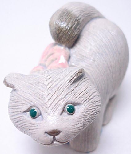 Pottery animal figurines classic collection [ American short hair , child 65A ]