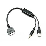 BMW & Mini Cooper iPod iPhone iPad and iPad 2 iDrive Cable 61120440796 (61 12 0 440 796) USB Aux Adapter Interface Lead'