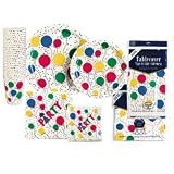 Double-Ply Luncheon Napkins, 13 x 13, Multicolored Balloons, 600 per Carton