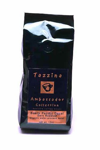 Tazzina Ambassador South Pacific Decaf Whole Bean coffee, 12 oz vacuum sealed bags