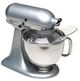 KitchenAid KSM150PSMC Artisan Series 5-Quart Mixer, Metallic Chrome