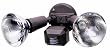 Designers Edge L-990BR 110-Degree Motion-Activated Outdoor Two-Light Downward Floodlight, Bronze