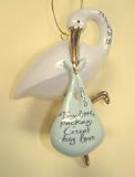 Carlton Cards 2010 Heirloom Parents-To-Be Stork Figure Christmas Ornament