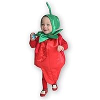 Mullin Square Kids - Infant Boy And Infant Girl Hot Pepper Costume, Red, Green