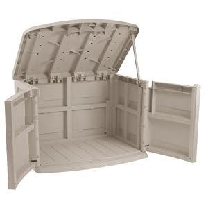 Horizontal Garden Storage Shed Box