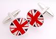 British Flag Oval Novelty Cufflinks