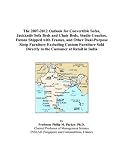 The 2007-2012 Outlook for Convertible Sofas, Jackknife Sofa Beds and Chair Beds, Studio Couches, Futons Shipped with Frames, and Other Dual-Purpose Sleep ... Directly to the Customer at Retail in India