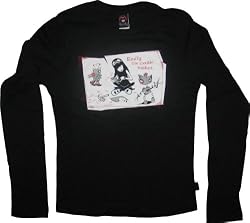Emily the Strange juniors women's Trouble Maker Robots Black