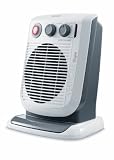 De'Longhi HVF3553TB Vertical Upright Large Fan Heater with Motorised Oscillating Base and Timer