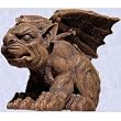 Gothic Sculpture Medieval European perched Gargoyle