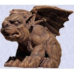 Gothic Sculpture Medieval European perched Gargoyle