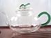 Pumpkin Medium Glass Tea Pot, Glass Infuser