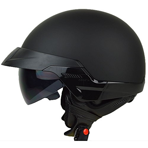 PGR B20 MATTE FLAT BLACK AVIATOR OLD SCHOOL SKID LIDS HARLEY STYLE DOT APPROVED MOTORCYCLE HALF HELMET CHOPPER CRUISER CUSTOM SHORTY (X-Large) PGR B20 MATTE FLAT BLACK AVIATOR OLD SCHOOL SKID LIDS HARLEY STYLE DOT APPROVED MOTORCYCLE HALF HELMET CHOPPER CRUISER CUSTOM SHORTY (X-Large)