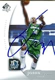 Jason Terry Autographed/Hand Signed Basketball Card (Dallas Mavericks) 2005 Upper Deck SP #17
