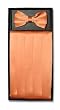SILK Cumberbund & BowTie PEACH ORANGE Men's Cummerbund & Bow Tie Set