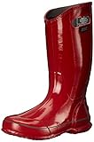 Bogs Women's Solid Rain Boot, Red, 7 M US