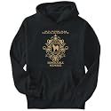 Hoodie Mens Black " Alaskan Malamute Fan Club - Honorable Member " Dogs