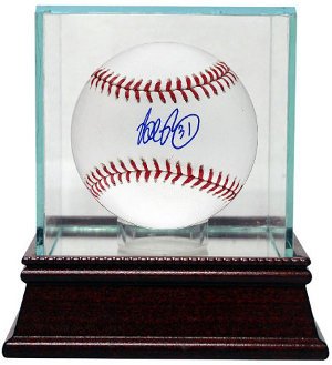 Brad Penny signed Official Major League Baseball w/ Glass Case