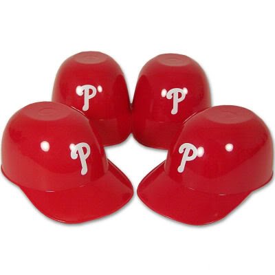 PHILADELPHIA PHILLIES BATTING HELMET ICE CREAM SNACK BOWL 4PK at Amazon.com
