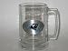 CAROLINA PANTHERS 15 ounce GLASS TANKARD MUG with Pewter Logo