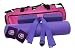 GOGO™ Purple Yoga Fitness Kit (Mat, Block, Strap, Mat Bag - Cinch