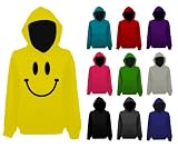 Womens Smiley Happy Face Pullover Hoodie