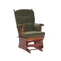 Cushion Arm Glider and Ottoman - Cherry