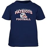 Reebok New England Patriots Navy Blue Toddler Stacked Helmet T-shirt