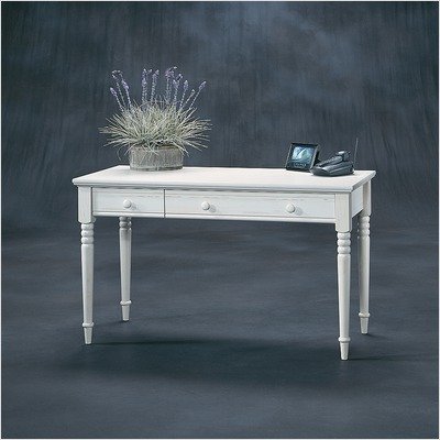 Harbor View Collection Wood Writing Desk in Antique White