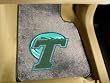 Tulane Green Wave universal fit Carpet 2 Pc Car Floor Mat (Rug)